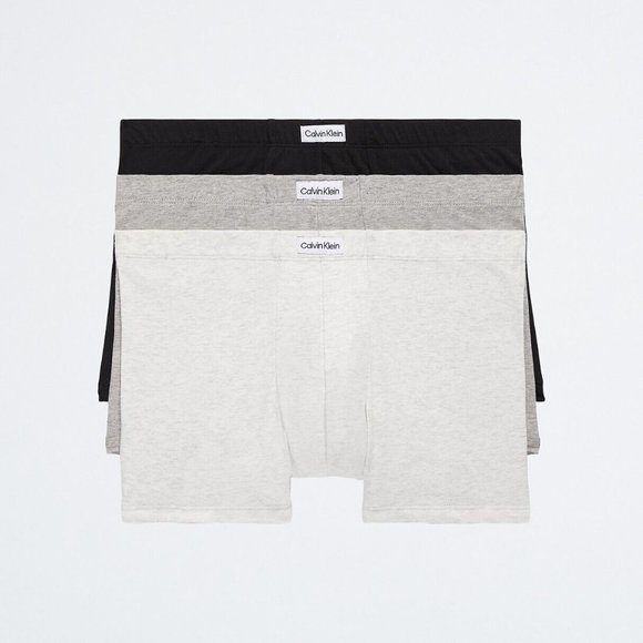 Calvin Klein Men's Pure Cotton Stretch 3-Pack Trunks NB3262-900 NWT - Picture 1 of 4
